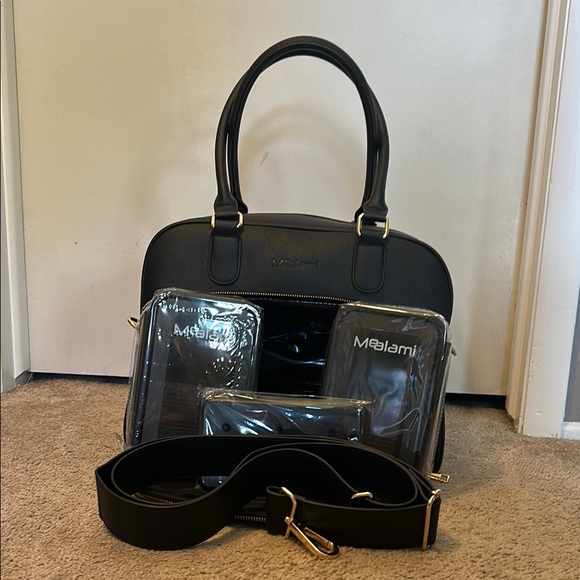 Malian Black Leather Handbag - Picture 4 of 13